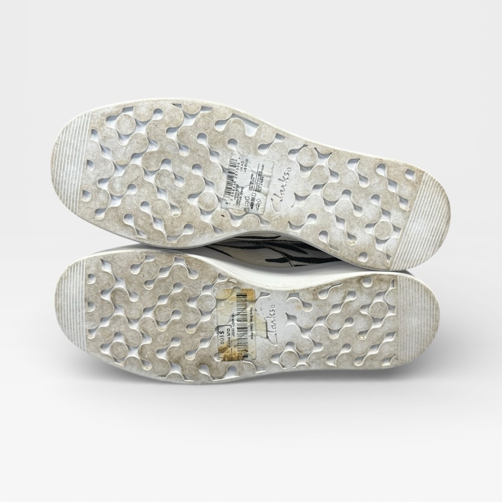 Clarks Black and White Zebra Pattern Sneakers women’s size 6.5 - Picture 6 of 6